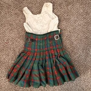 Scottish Childs Kilt Dress Wm Anderson&Sons Edinburgh Wool Tartan Royal Warrant
